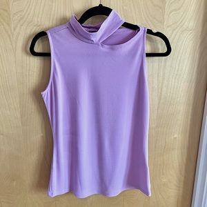 NEW 1. STATE slit detail mock neck tank (never worn)